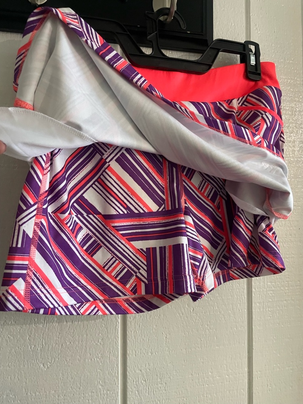 ADIDAS NWT Girl’s Purple & Orange Skort - L - Picture 3 of 8